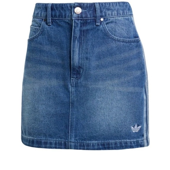 Adidas Adicolor Indigo Denim Mini Skirt - Picture 3 of 5